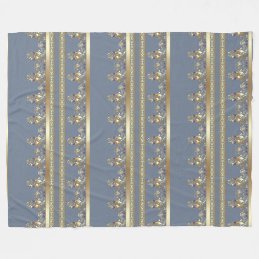Couverture Polaire Dentelle d'or (Devant (Horizontal))