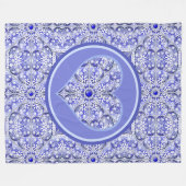Couverture Polaire Dentelle en céramique Bleu de Grèce (Devant (Horizontal))