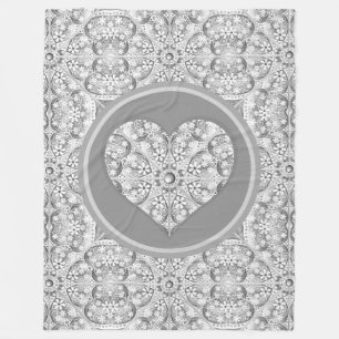 Couverture Polaire Dentelle en céramique Gris