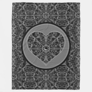 Couverture Polaire Dentelle en céramique Noir