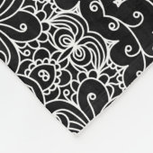 Couverture Polaire Dentelle florale blanche (Coin)