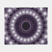 Couverture Polaire Dentelle ronde noire et blanche fantaisie (Devant (Horizontal))