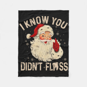 Couverture Polaire Dentist Dental Christmas Fun Père Noël Je Sais Que