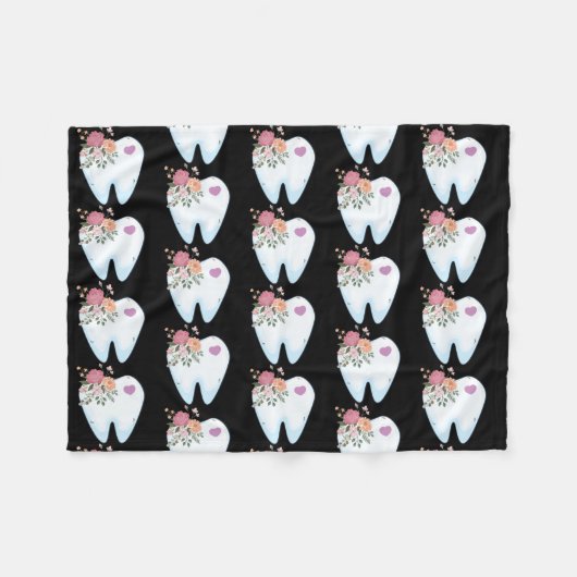 Couverture Polaire Dentiste dentaire Orthodontiste adjoint dentaire (Devant (Horizontal))