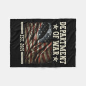 Couverture Polaire Département De Guerre Usa Camouflage Drapeau Dépar (Devant (Horizontal))