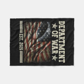Couverture Polaire Département De Guerre Usa Camouflage Drapeau Dépar (Devant (Horizontal))