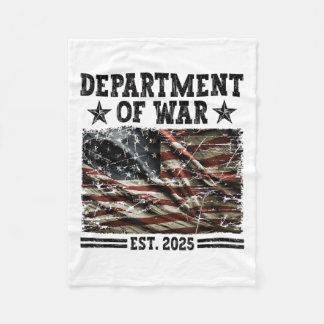 Couverture Polaire Department Of War Usa Camouflage Flag Department O