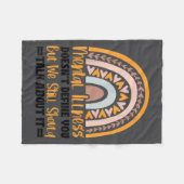 Couverture Polaire Depression Mental Illness Mental Health Awareness  (Devant (Horizontal))