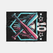 Couverture Polaire Dérive de baseball 10e anniversaire garçons Numéro (Devant (Horizontal))