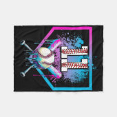 Couverture Polaire Dérive de baseball 11e anniversaire Accueil Plate- (Devant (Horizontal))