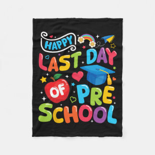 Couverture Polaire Dernier Jour D'école Maternelle Enseignant Élève D