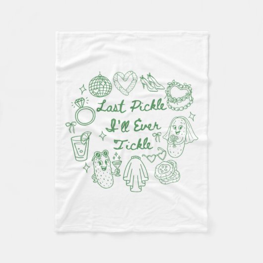 Couverture Polaire Dernier Pickle Ill Jamais Tickle Funny Pickle Bach (Devant)