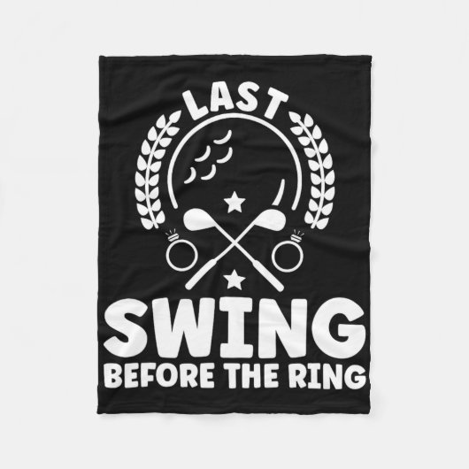 Couverture Polaire Dernier Swing Avant Le Bachelor Golf Ring (Devant)