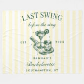 Couverture Polaire Dernier Swing avant le week-end Pickleball Bach (Devant (Horizontal))