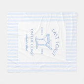 Couverture Polaire Dernier toast sur la Bachelorette Côte (Devant (Horizontal))