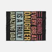 Couverture Polaire Derrière Chaque Grande Fille, Un Père Vraiment Ext (Devant (Horizontal))