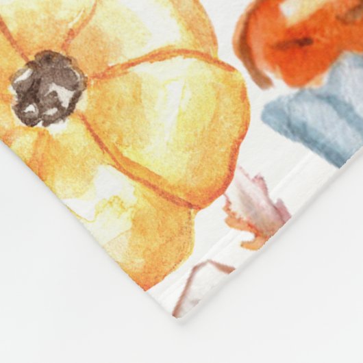 Couverture Polaire Des bonbons de collage d'automne Citrouilles trait (Coin)