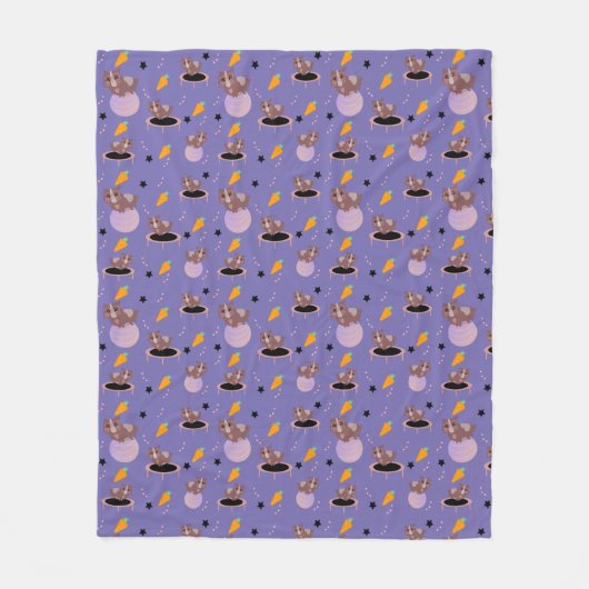 Couverture Polaire Des cochons de Guinée mignons en exercice (Devant)