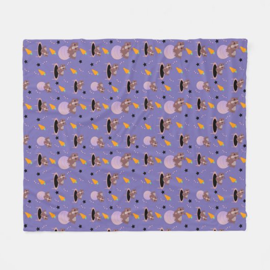 Couverture Polaire Des cochons de Guinée mignons en exercice (Devant (Horizontal))