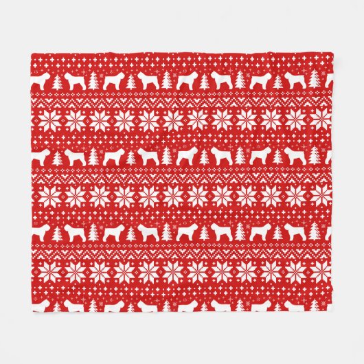 Couverture Polaire DES Flandres de Bouvier silhouette le motif de (Devant (Horizontal))