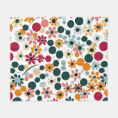 Couverture Polaire Des floraisons vibrantes (Devant (Horizontal))