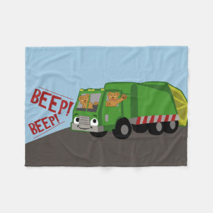 Couverture Polaire Des ours conduisant un camion d'ordures