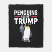 Couverture Polaire Des palmes de pingouin contre Trump (Devant)