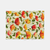 Couverture Polaire Des pavots brillants (Devant (Horizontal))