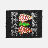 Couverture Polaire Des trucs Sketchy Pour Des Gâteaux De Noël Debbie (Devant (Horizontal))