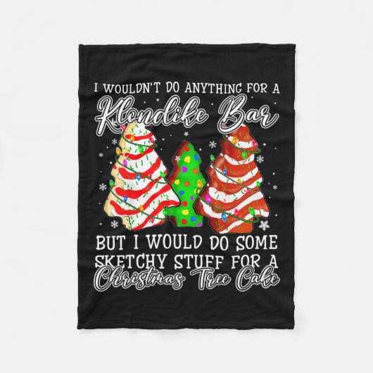 Couverture Polaire Des trucs Sketchy Pour Des Gâteaux De Noël Debbie (Devant)