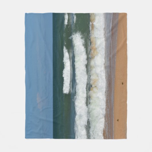Couverture Polaire Des Vagues S'Écrasent Sur Le Rivage (Devant)
