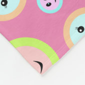 Couverture Polaire Des visages heureux dans le pastel - amusant et mi (Coin)