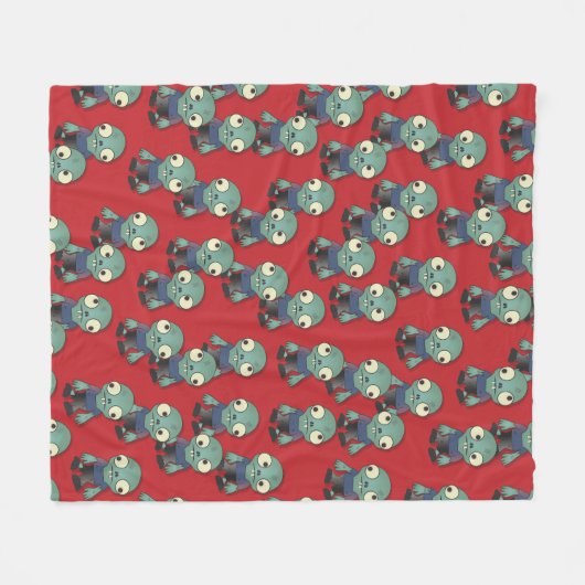 Couverture Polaire Des zombies...Venant vous chercher ! (Devant (Horizontal))