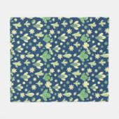 Couverture Polaire Desert Cactus & Succulent Pattern (Devant (Horizontal))