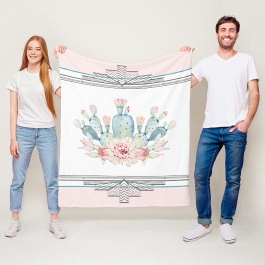 Couverture Polaire Désert de Cactus Sud-Ouest (En situation)