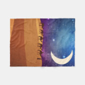 Couverture Polaire Désert la nuit (Devant (Horizontal))