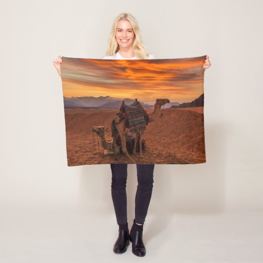 Couverture Polaire Deserts | Bactrian Camel Egypt Sand Dune (En situation)