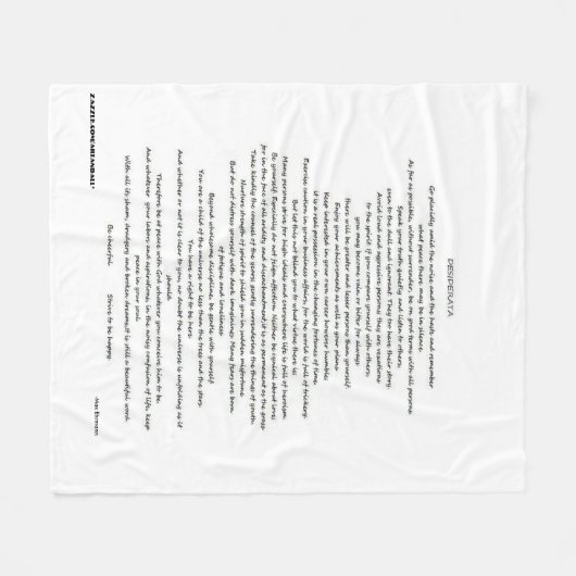COUVERTURE POLAIRE DESIDERATA JETTE BLANKEET (Devant (Horizontal))