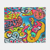 Couverture Polaire Design abstrait (Devant (Horizontal))