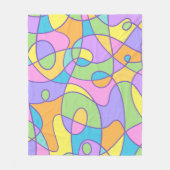 Couverture Polaire Design Abstrait coloré (Devant)