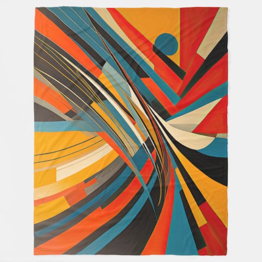 Couverture Polaire Design abstrait moderne Futurisme (Devant)