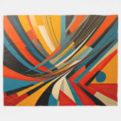 Couverture Polaire Design abstrait moderne Futurisme (Devant (Horizontal))