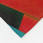 Couverture Polaire Design abstrait moderne Futurisme (Coin)