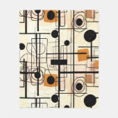 Couverture Polaire Design abstrait moderne, lignes dynamiques Lancer (Devant)