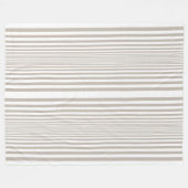 Couverture Polaire Design Brown et blanc élégant (Devant (Horizontal))