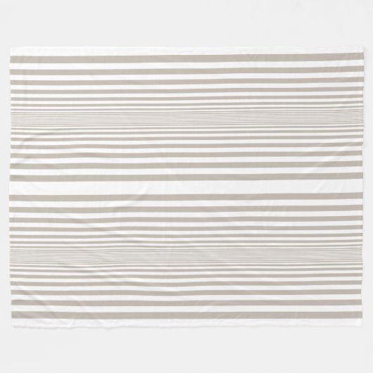 Couverture Polaire Design Brown et blanc élégant (Devant (Horizontal))