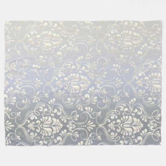 Couverture Polaire Design Damas de luxe (Devant (Horizontal))