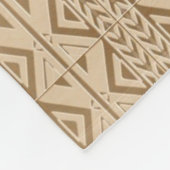 Couverture Polaire Design d'art tribal des éléphants (Coin)