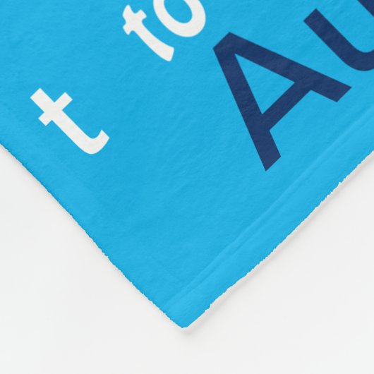 Couverture Polaire Design d'art typographique, Personnaliser pour un (Coin)