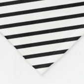 Couverture Polaire Design de chevrons noir et blanc et triangle jaune (Coin)